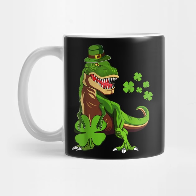 leprechaun T-rex by vintage-corner